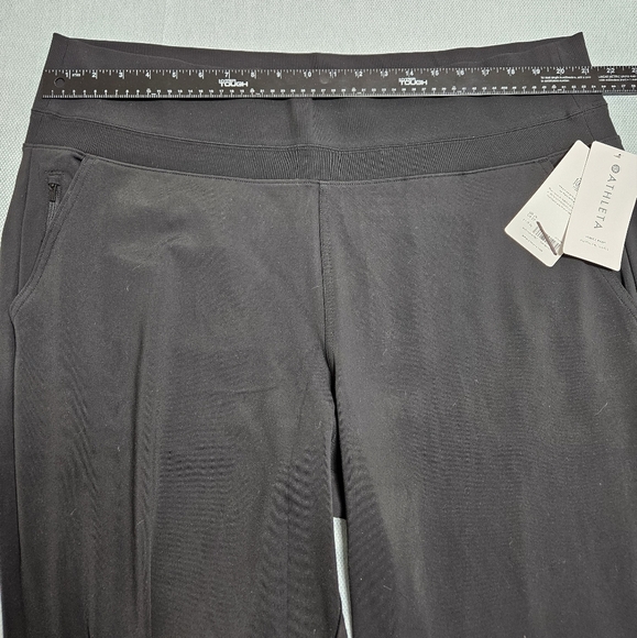 ATHLETA Womens NEW Venice High Rise Wide Leg Pants Elastic Waist Active Black 2X - Picture 14 of 16
